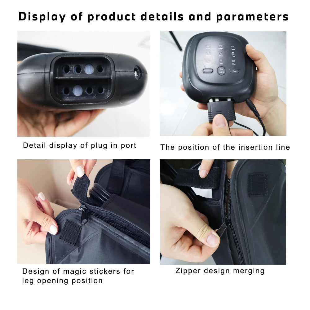 Air Compression Leg Recovery System Foot Massager For Circulation And Relaxation Calf Massage Muscle Pain Relief Device