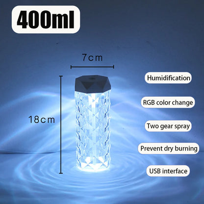 Portable USB Air Humidifier & Aroma Diffuser (400ml)