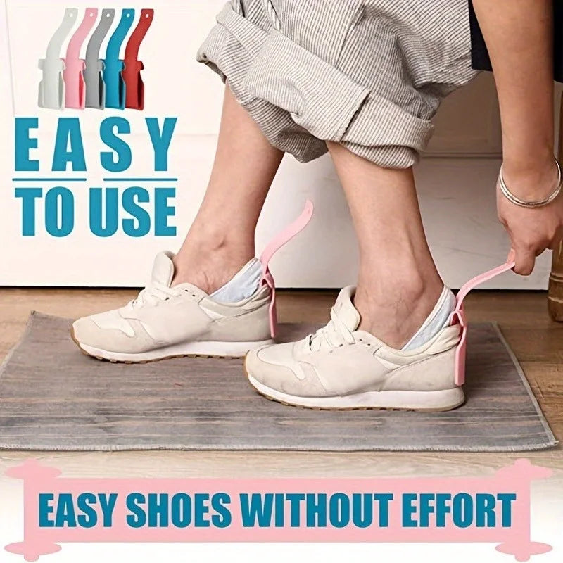 Ergonomic One-Step Shoe Horn