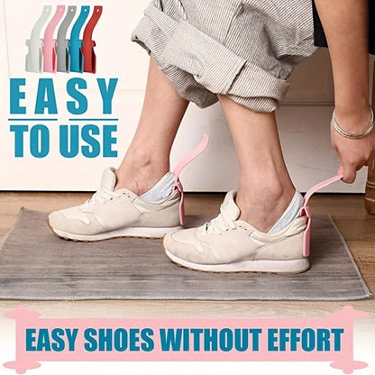 Ergonomic One-Step Shoe Horn