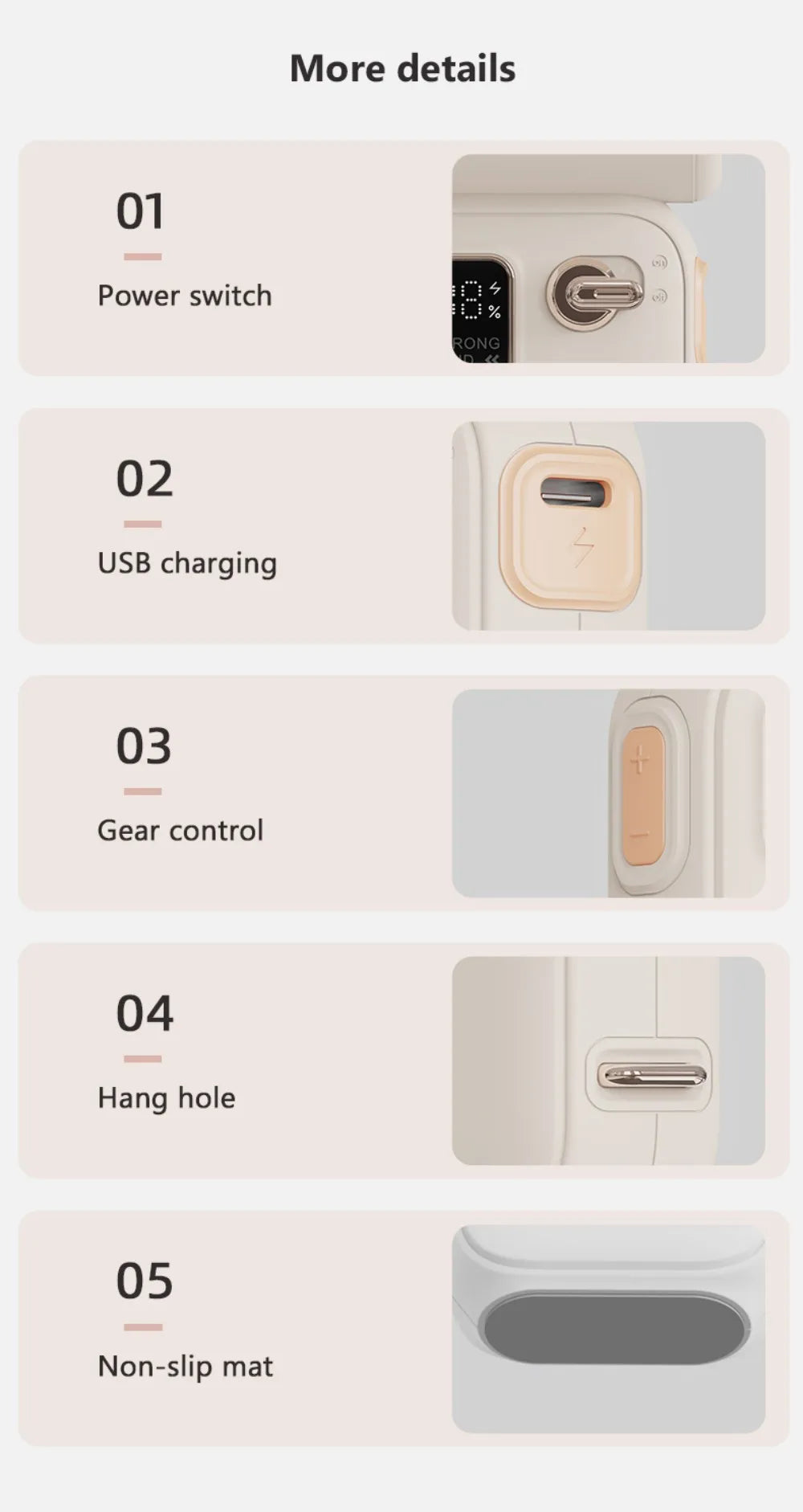 High-Speed Handheld Fan – 100-Level Cooling with Digital Display