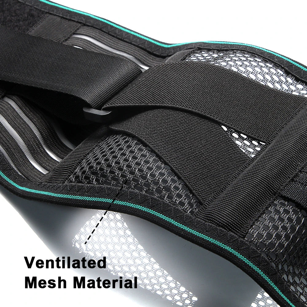 1PCS Lower Back Brace for Pain Relief – Adjustable Lumbar Support Belt for Sciatica- Breathable & Stabilizing with 4 Steel Stays