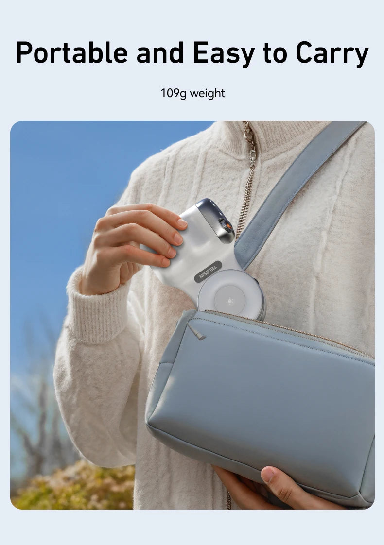 Magnetic Smartphone Camera Grip with Bluetooth Remote & Fill Light