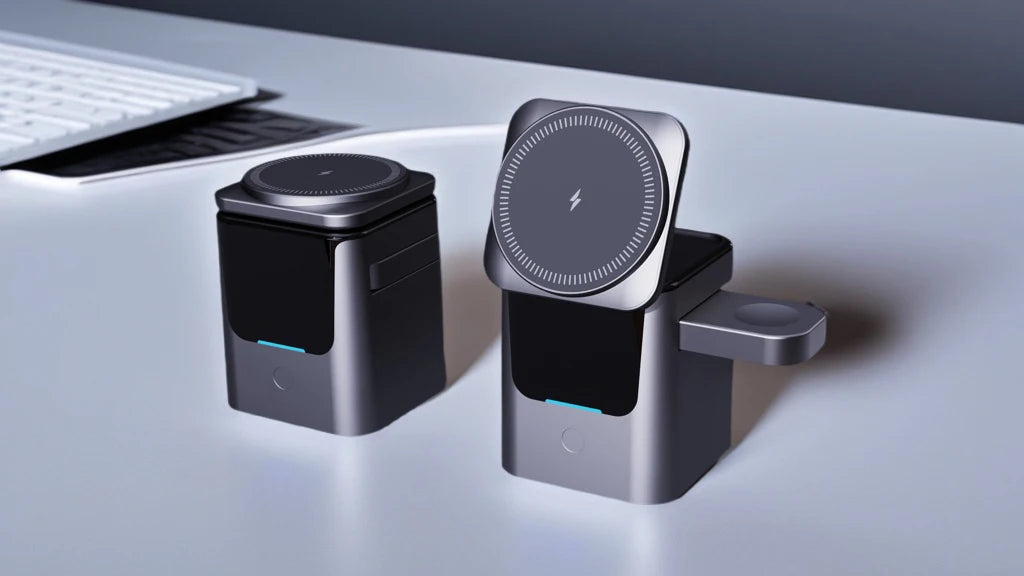 3-in-1 Wireless Charging Station – Foldable Magnetic Charging Stand