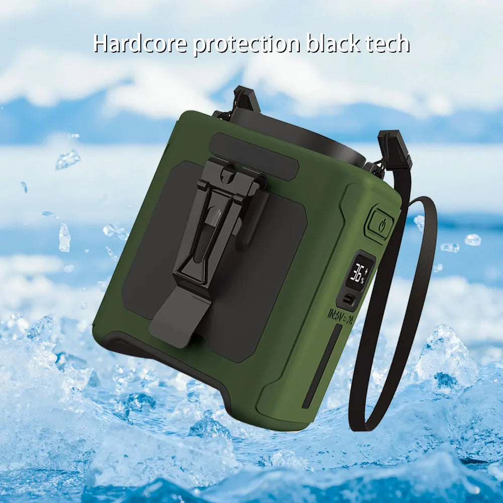 Portable Waist Fan with Flashlight