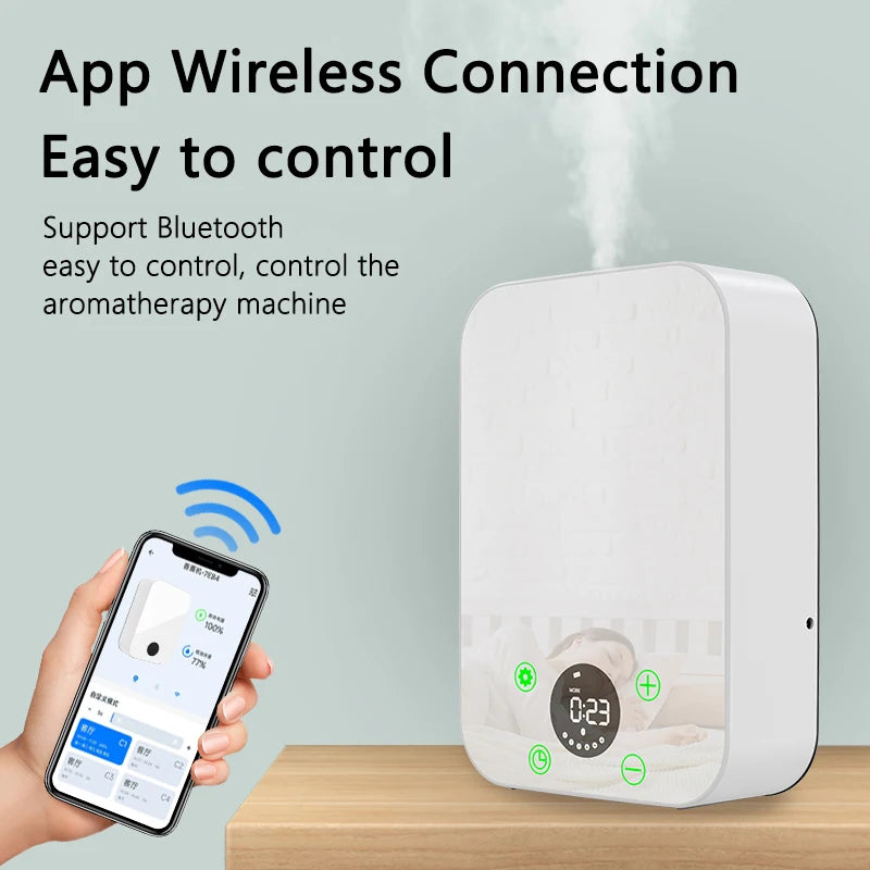 Smart Aroma Diffuser – App &amp; Remote Controlled, Quiet &amp; Powerful