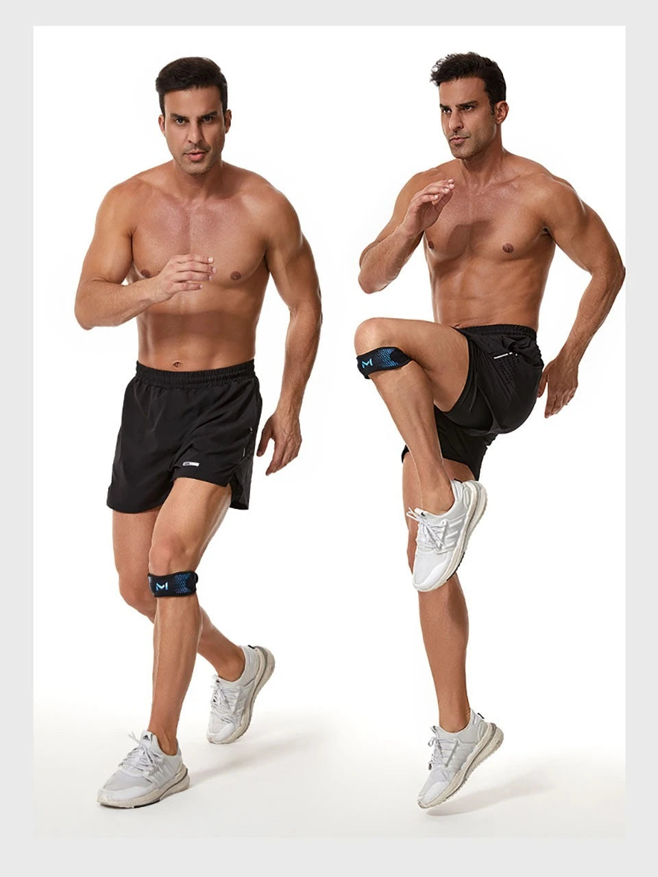 GTUBIKE 1PC Patella Knee Strap Adjustable Knee Brace Patellar Tendon Stabilizer Support Band for Soccer Basketball Running Jumpe