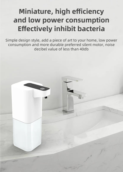 Automatic Soap Dispenser Infrared Sensing Foam Hand Sanitizer USB Rechargeable Foaming Hand Soap Dispenser For Home Bathrooms