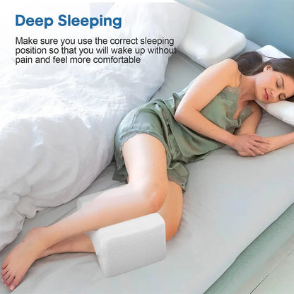 Orthopedic Memory Foam Knee Pillow – Ergonomic Leg Support for Side Sleepers
