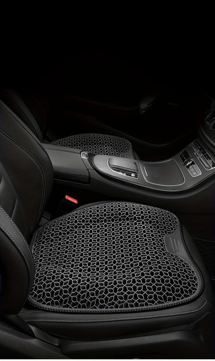 1pc Gel Seat Cushion - Honeycomb Design for Car/Office | Breathable & Machine Washable Pad, Ergonomic Support & Lightweight