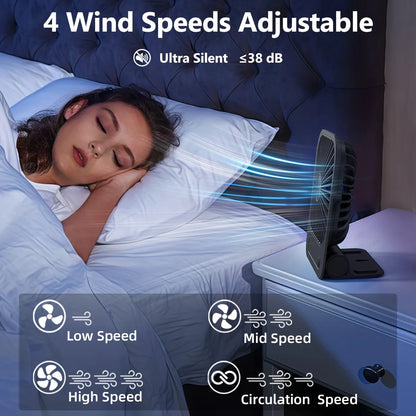 Rechargeable Desktop Fan