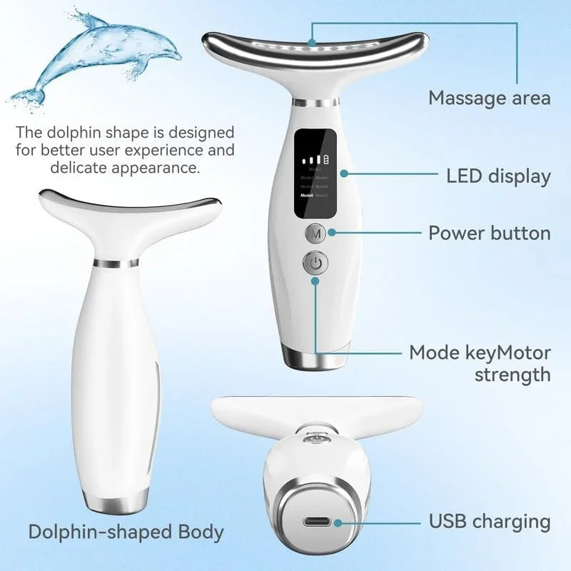 LED Facial Massage Device – EMS & Vibration Skincare Tool