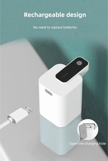 Automatic Soap Dispenser Infrared Sensing Foam Hand Sanitizer USB Rechargeable Foaming Hand Soap Dispenser For Home Bathrooms
