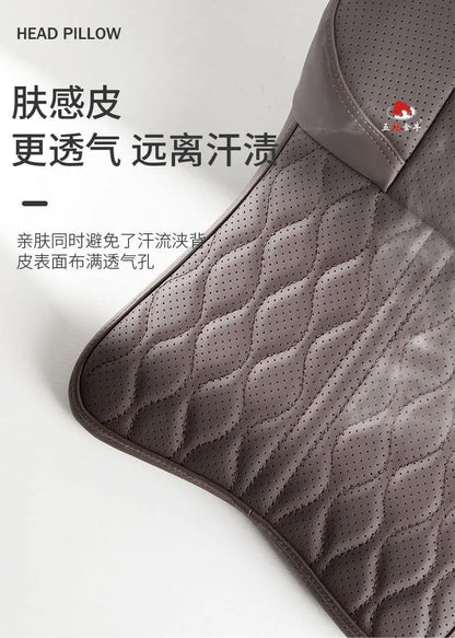 Car Headrest & Lumbar Support Pillow – Memory Foam Comfort for Driving