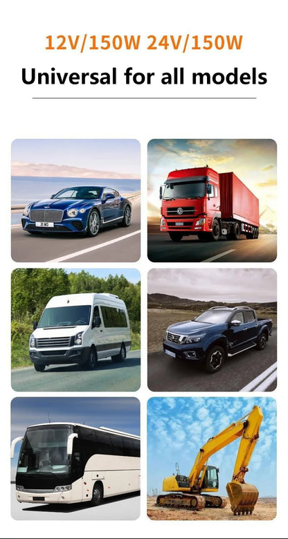 12V / 24V Car Heater &amp; Windshield Defroster – Dual Speed Fast Heating