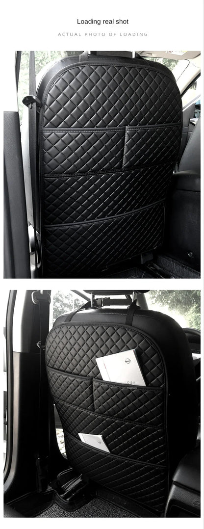 Car Anti-Kick Pad with Organizer Pocket