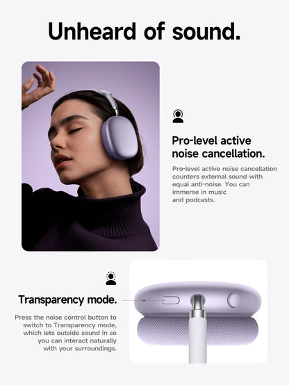 Wireless ANC Bluetooth Headphones – Long Battery Life, Comfortable Over-Ear Design