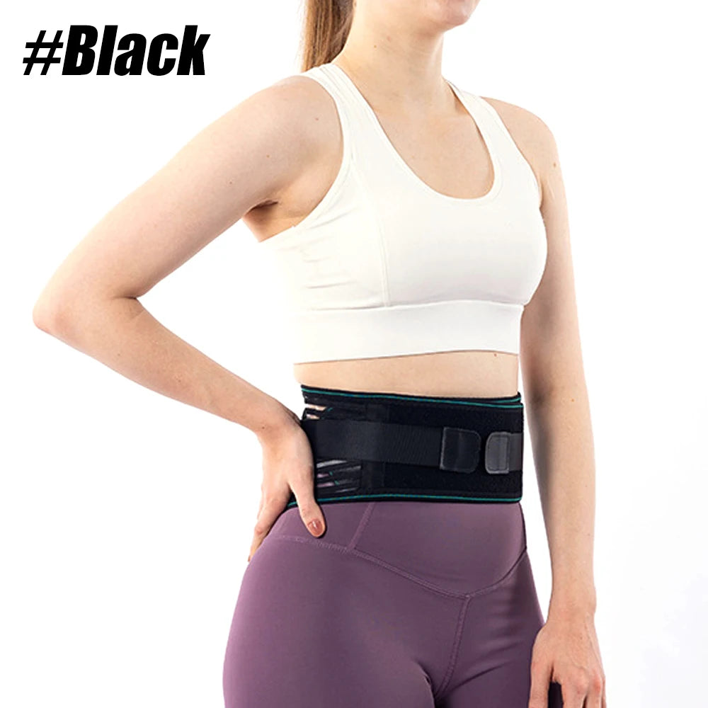 1PCS Lower Back Brace for Pain Relief – Adjustable Lumbar Support Belt for Sciatica- Breathable & Stabilizing with 4 Steel Stays