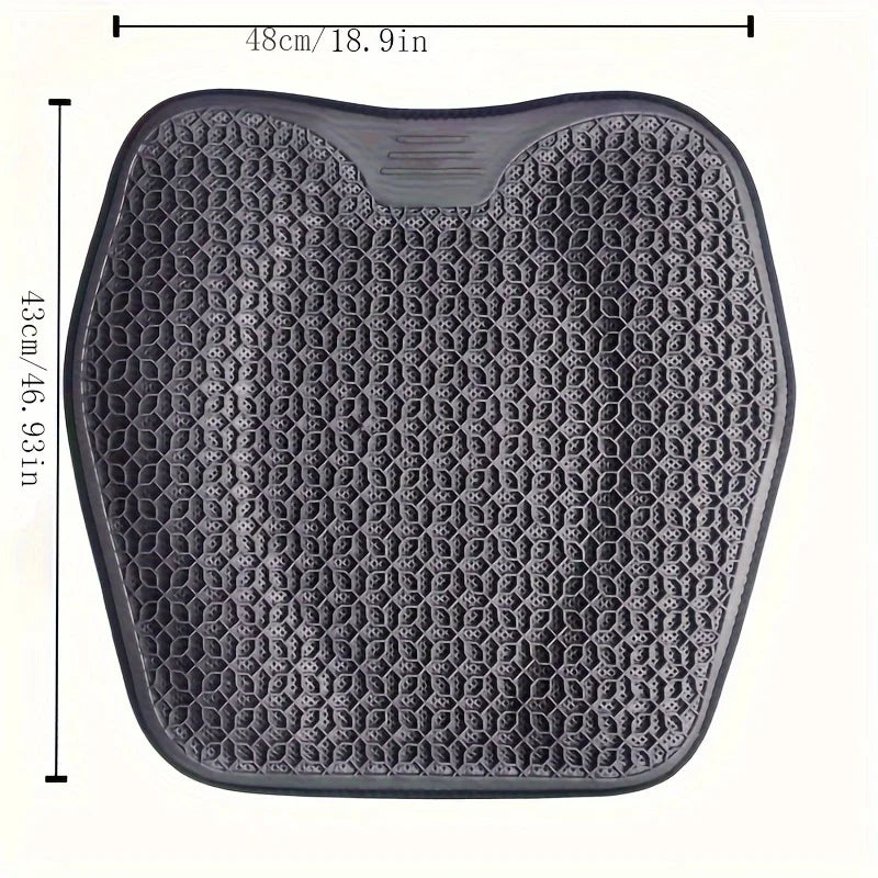 1pc Gel Seat Cushion - Honeycomb Design for Car/Office | Breathable & Machine Washable Pad, Ergonomic Support & Lightweight