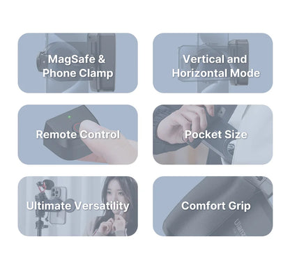 MagSafe Smartphone Camera Grip with Bluetooth Shutter