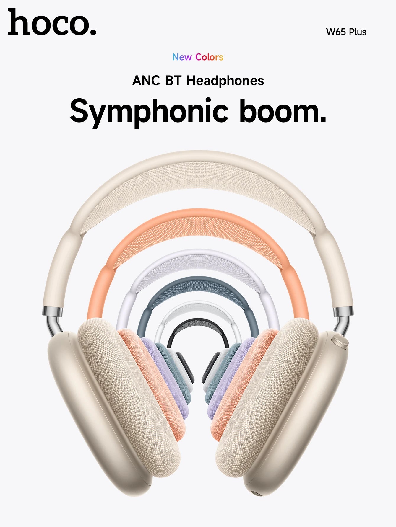 Wireless ANC Bluetooth Headphones – Long Battery Life, Comfortable Over-Ear Design