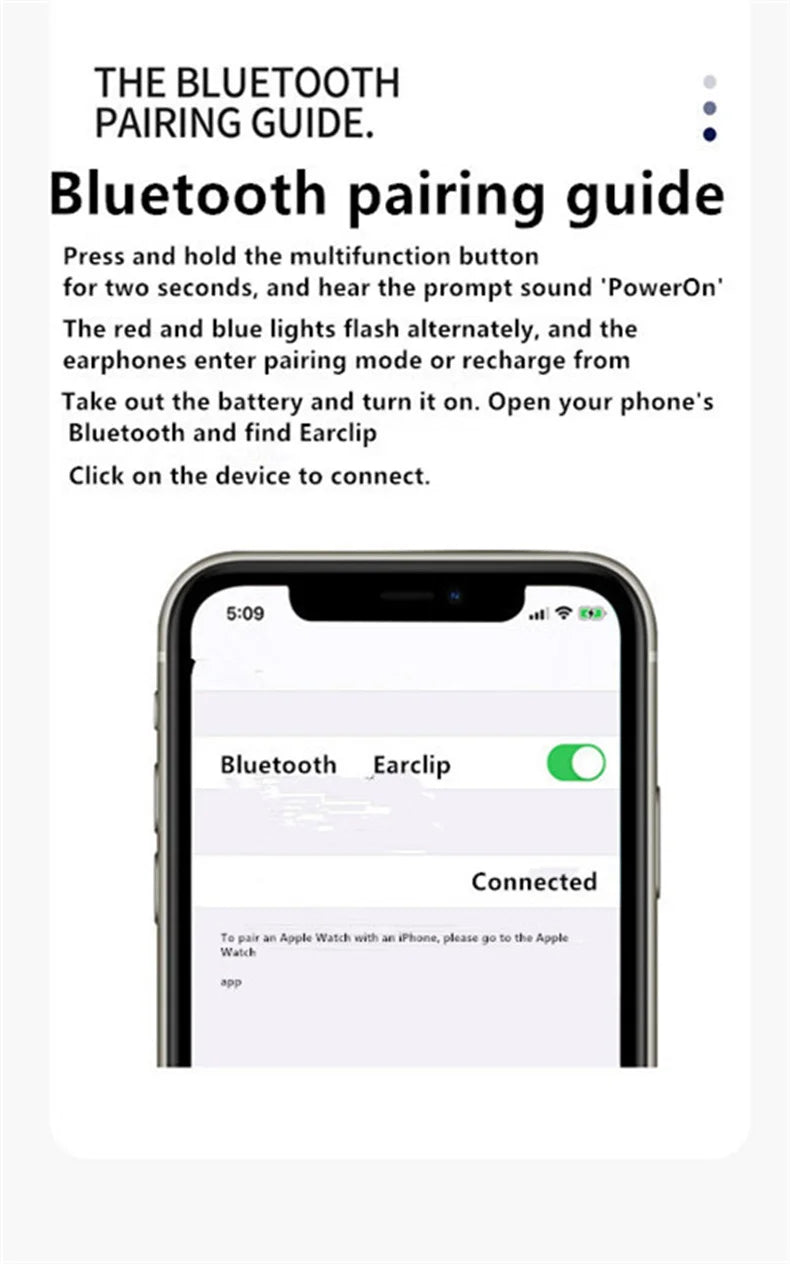 Open-Ear Clip-On Bluetooth Earphone – Lightweight, Low Latency