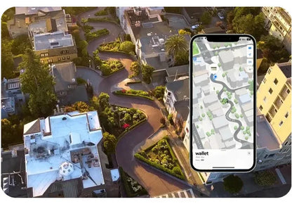 Ultra-Slim Wallet Tracker Card – Works with Apple Find My