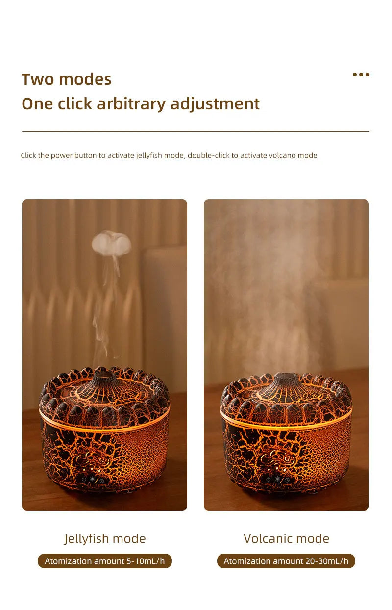 Raindrop Aroma Diffuser &amp; Ultrasonic Humidifier – Remote Control, Night Light