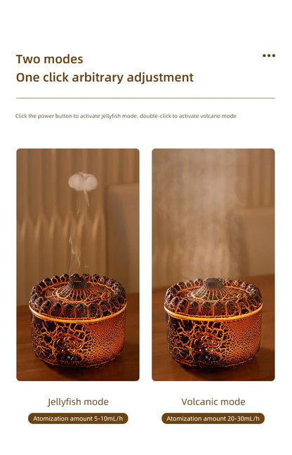 Raindrop Aroma Diffuser &amp; Ultrasonic Humidifier – Remote Control, Night Light