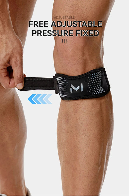 GTUBIKE 1PC Patella Knee Strap Adjustable Knee Brace Patellar Tendon Stabilizer Support Band for Soccer Basketball Running Jumpe