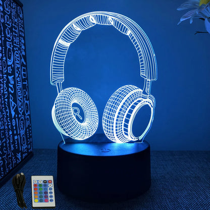3D LED Acrylic Night Light (Touch & Remote Control)