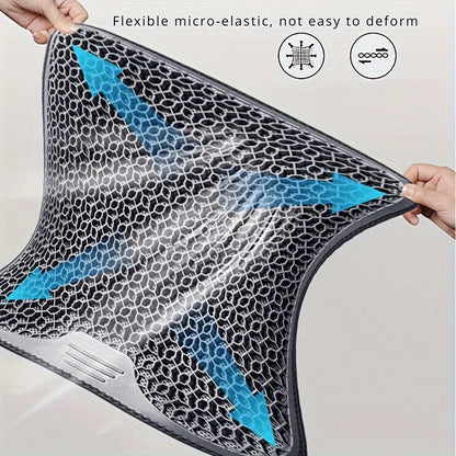 1pc Gel Seat Cushion - Honeycomb Design for Car/Office | Breathable & Machine Washable Pad, Ergonomic Support & Lightweight