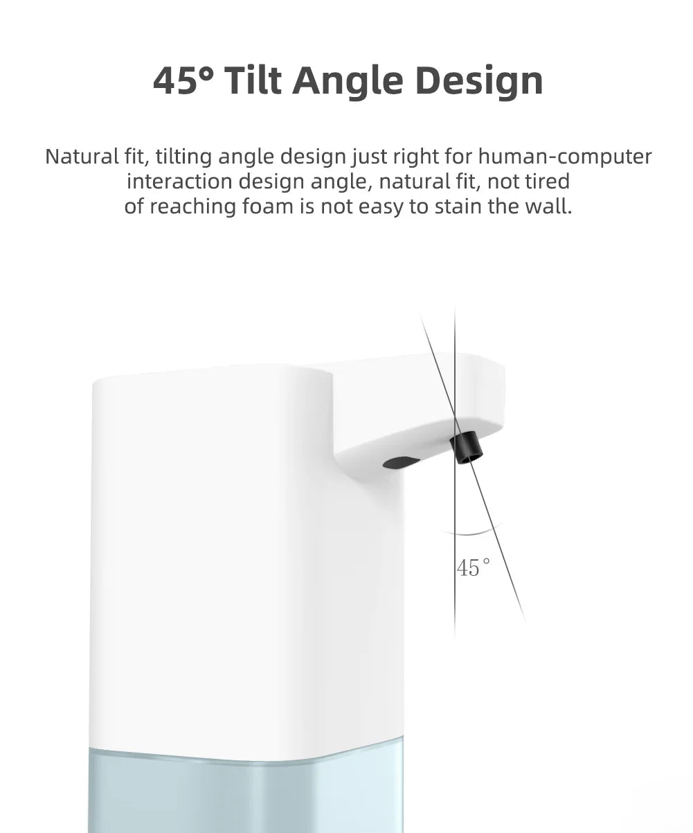 Automatic Soap Dispenser Infrared Sensing Foam Hand Sanitizer USB Rechargeable Foaming Hand Soap Dispenser For Home Bathrooms