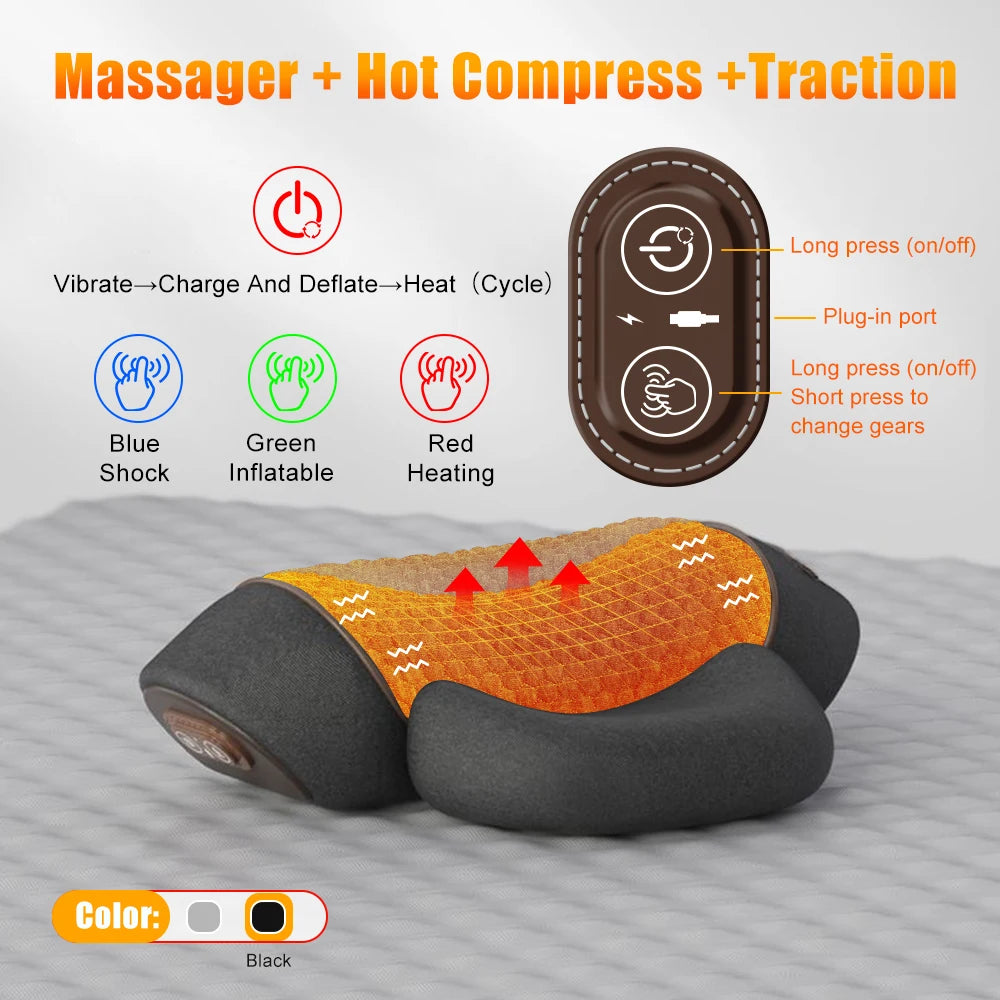 Electric Neck & Shoulder Massager Pillow
