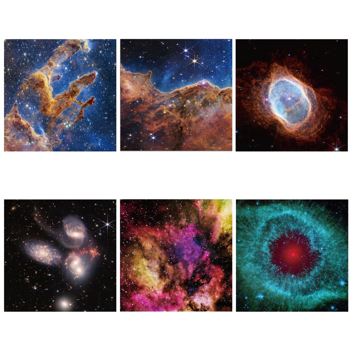 Galaxy Projection Slides Set – 6 Deep-Space Scenes (Slides Only)
