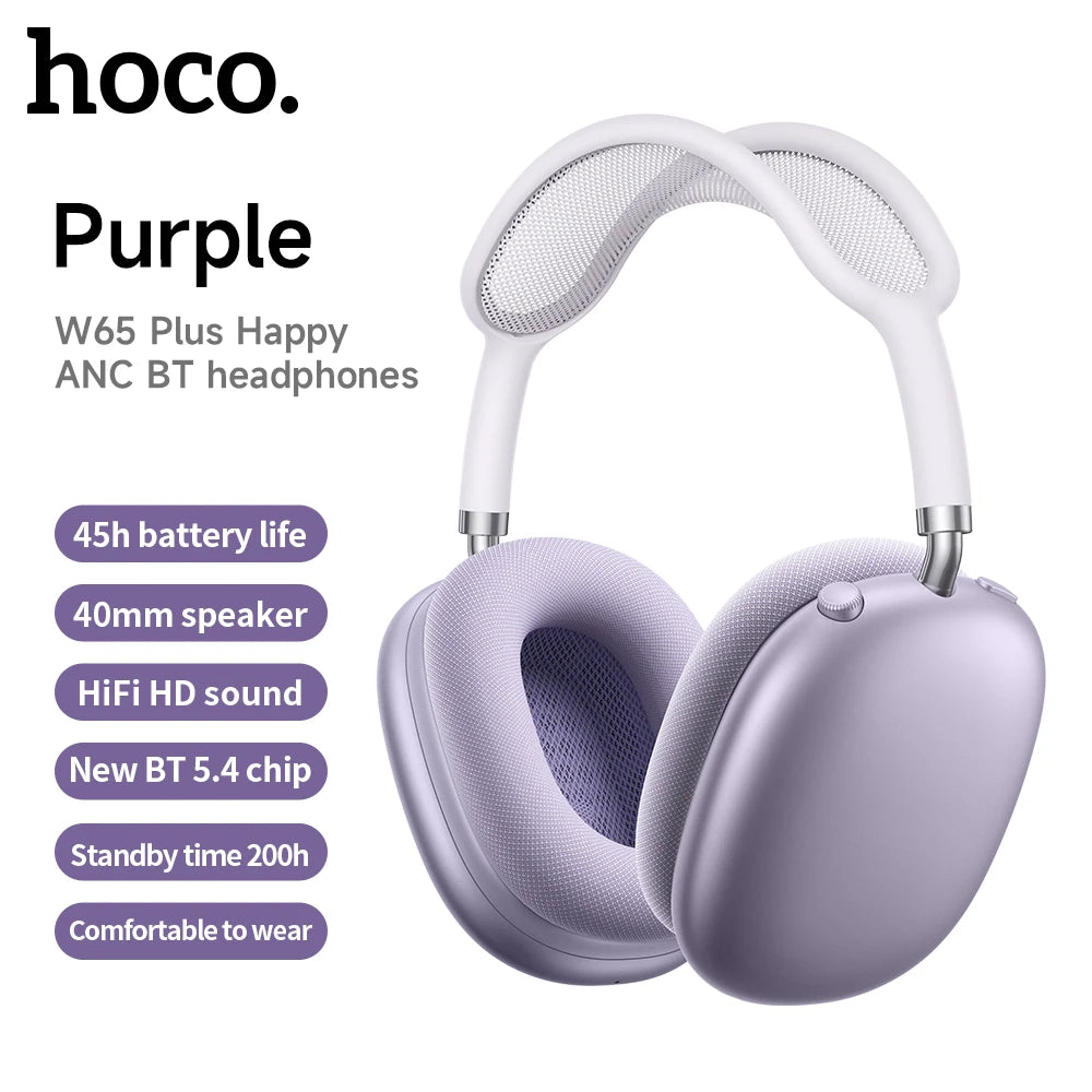 Wireless ANC Bluetooth Headphones – Long Battery Life, Comfortable Over-Ear Design