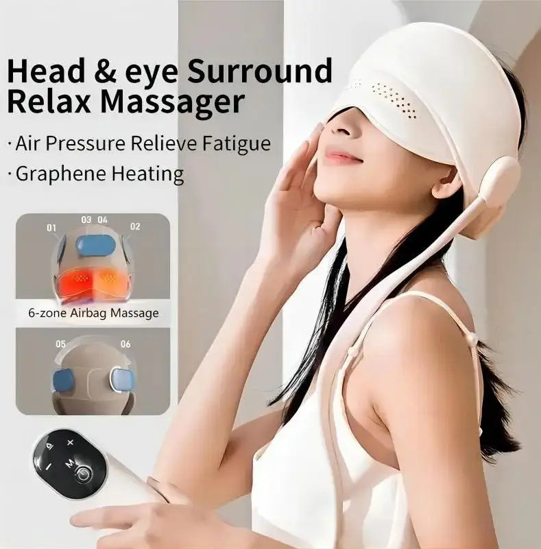 Electric Airbag Head Massager – Deep Relaxation, Anytime