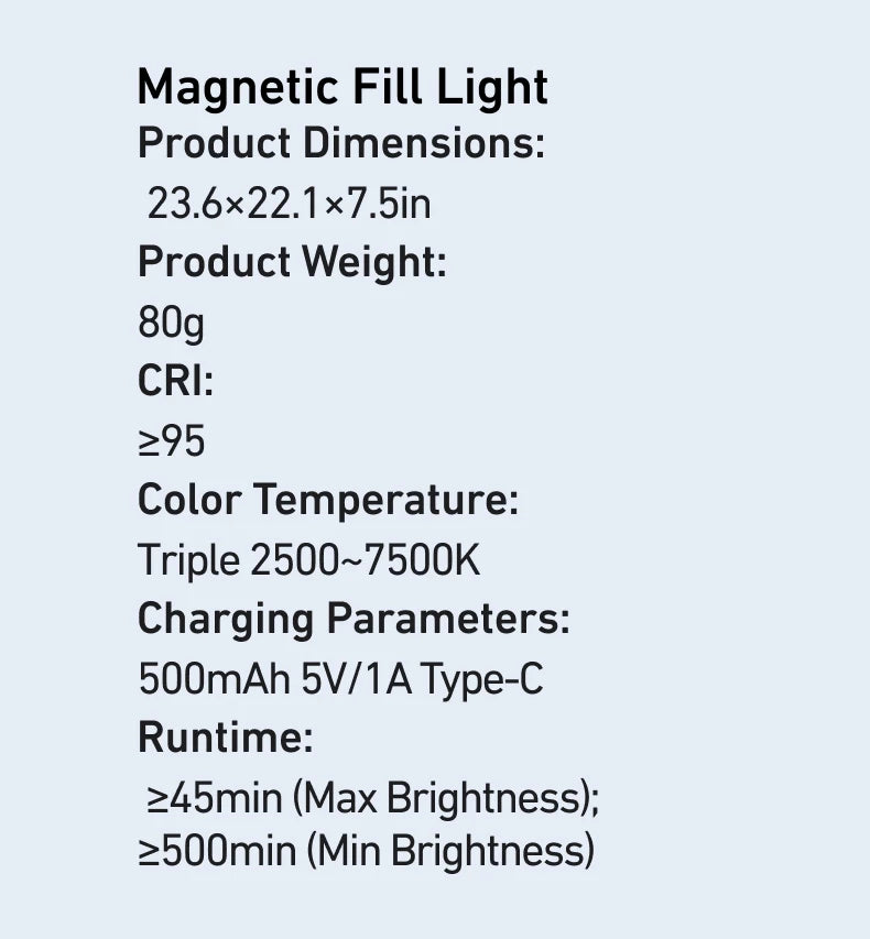 Magnetic Smartphone Camera Grip with Bluetooth Remote & Fill Light