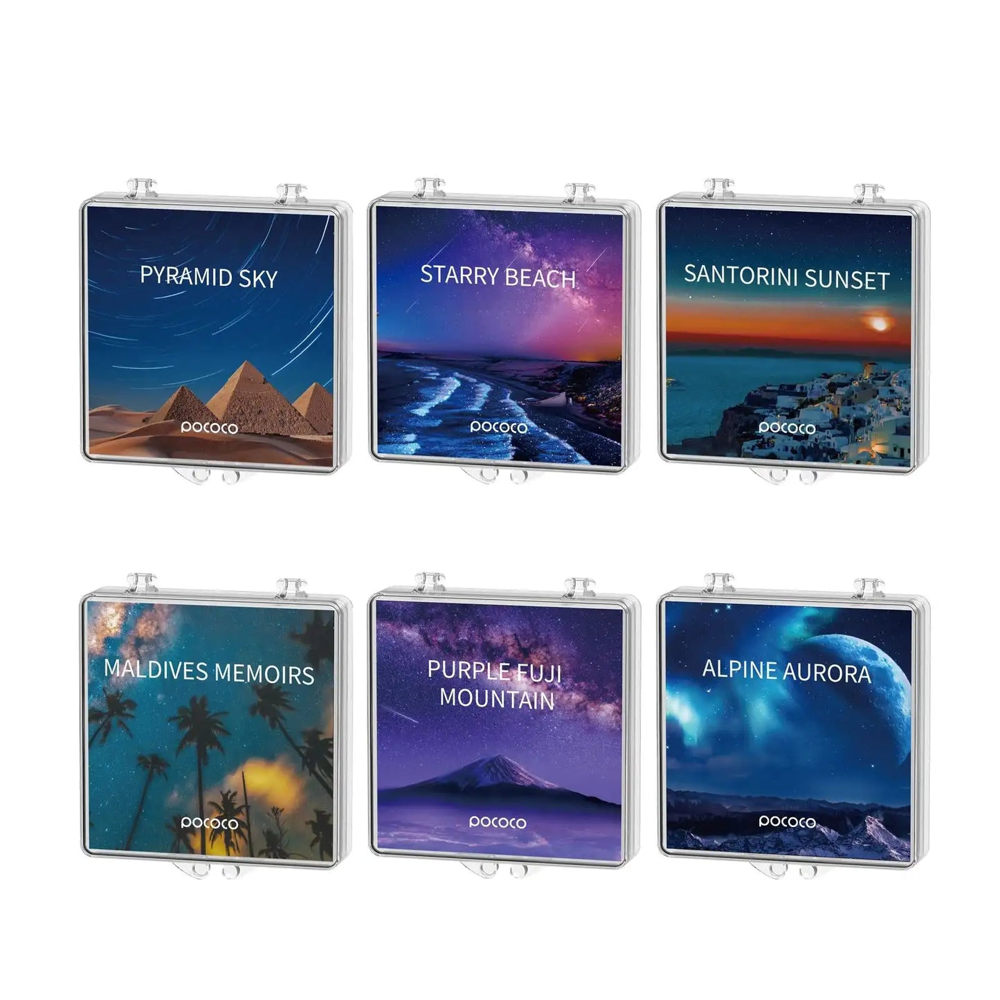 Galaxy Projection Slides Set – 6 Scenic Night Views (Slides Only)