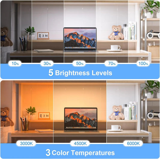 Dimmable Night Light 3 Colors Adjustable Makeup Light