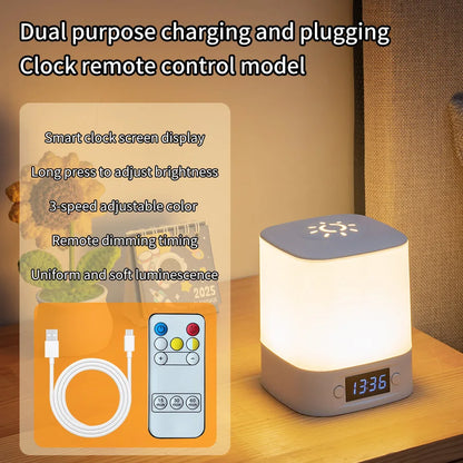 Rechargeable Clock Night Light