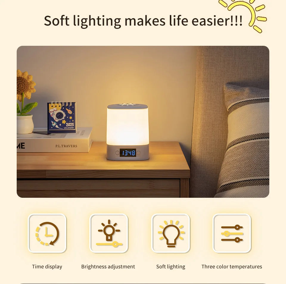 Rechargeable Clock Night Light