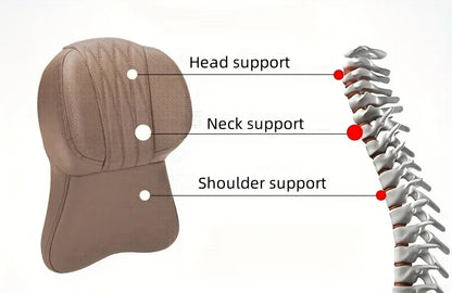 Car Lumbar Back Support Headrest Neck Pillow Memory Foam Lumbar Pillow Universal Soft Neck Pillows Cushion Car Supplies
