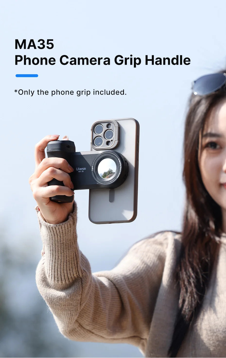 MagSafe Smartphone Camera Grip with Bluetooth Shutter