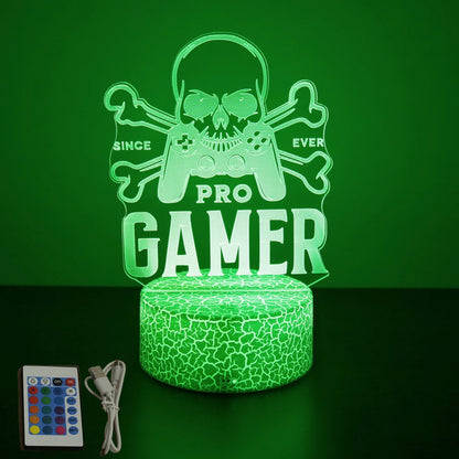 3D LED Acrylic Night Light (Touch & Remote Control)