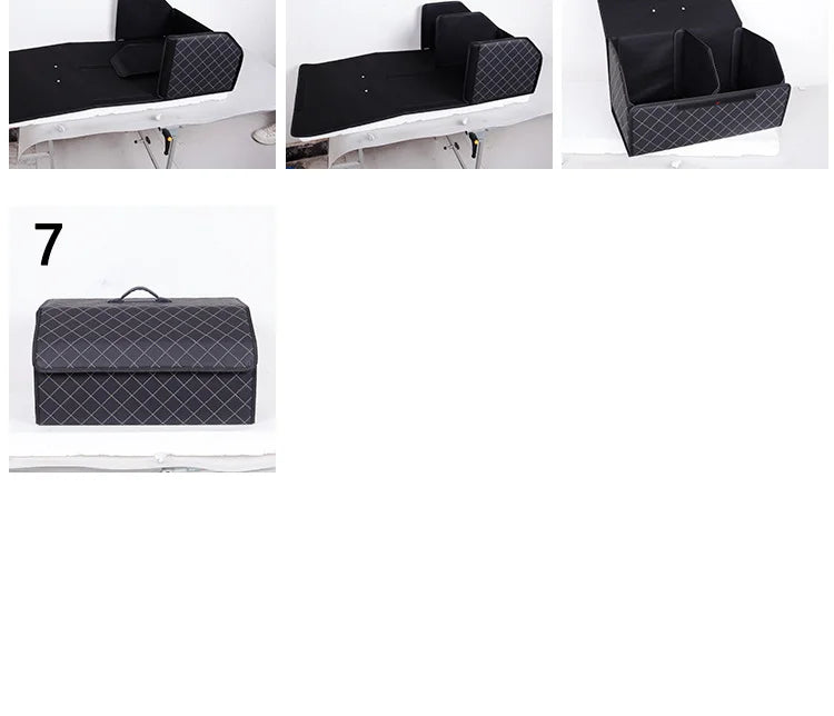 PU Leather Car Trunk Storage Box