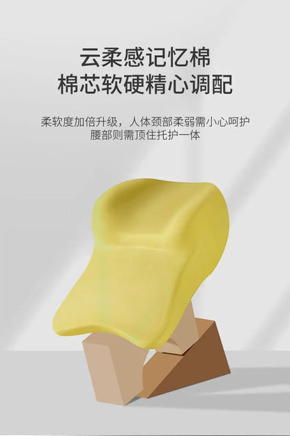 Car Headrest & Lumbar Support Pillow – Memory Foam Comfort for Driving