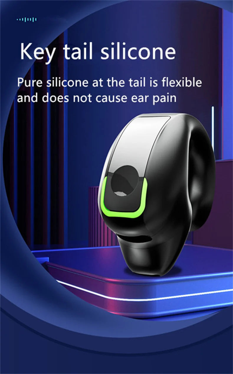 Open-Ear Clip-On Bluetooth Earphone – Lightweight, Low Latency