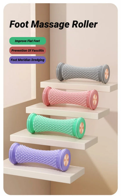 Foot Leg Roller Massager Yoga Plantar Fascia Home Fitness Fingerpressure Board Deep Muscle Relaxation Massage Ergonomic
