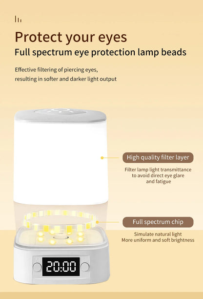 Rechargeable Clock Night Light